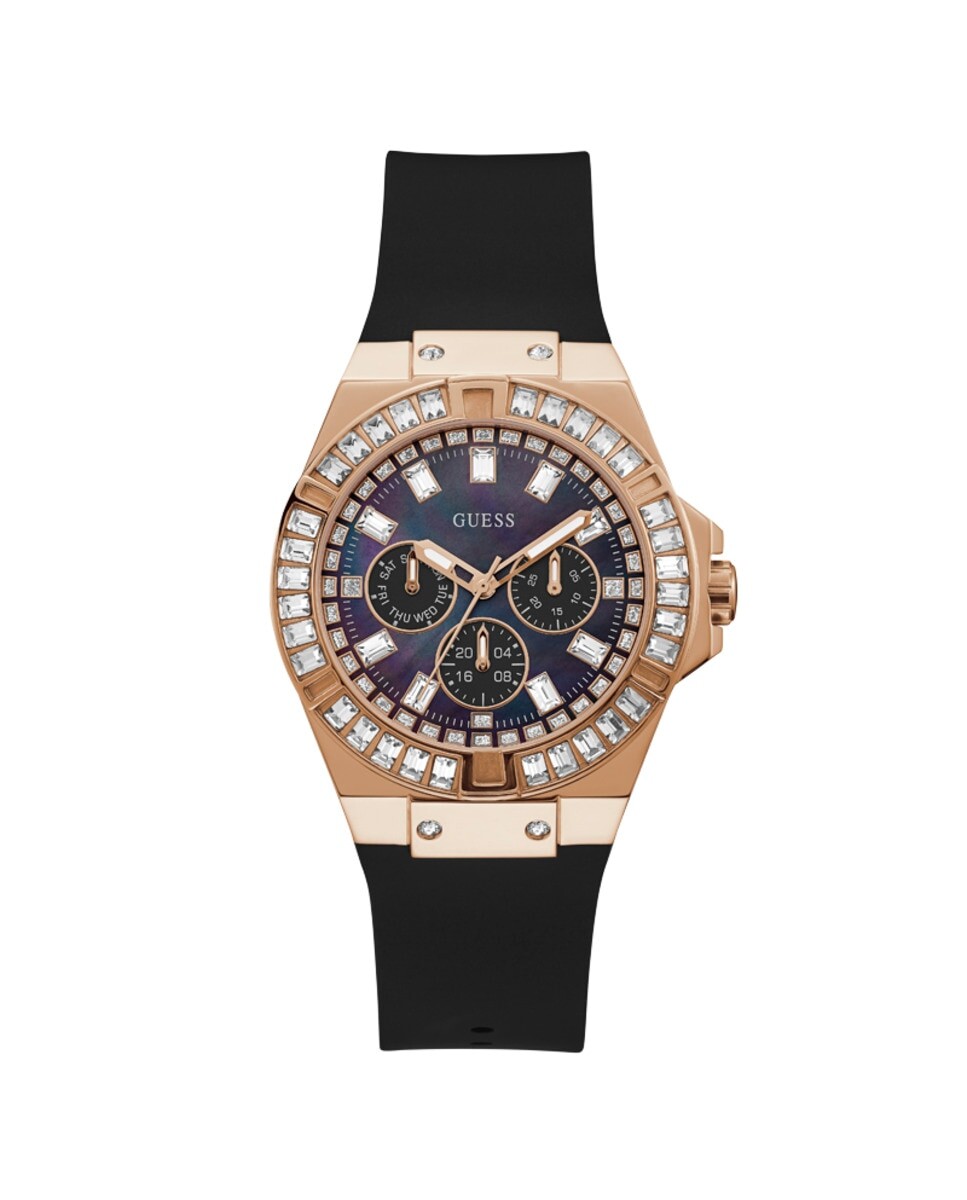 

Женские часы Venus GW0118L2 из силикона, с черным ремешком Guess, черный