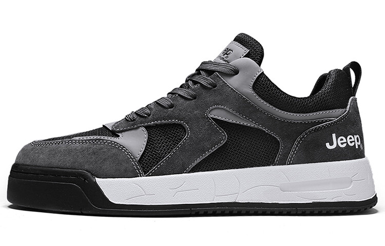

Кроссовки Jeep Skateboarding Shoes Men Low-top Black, черный
