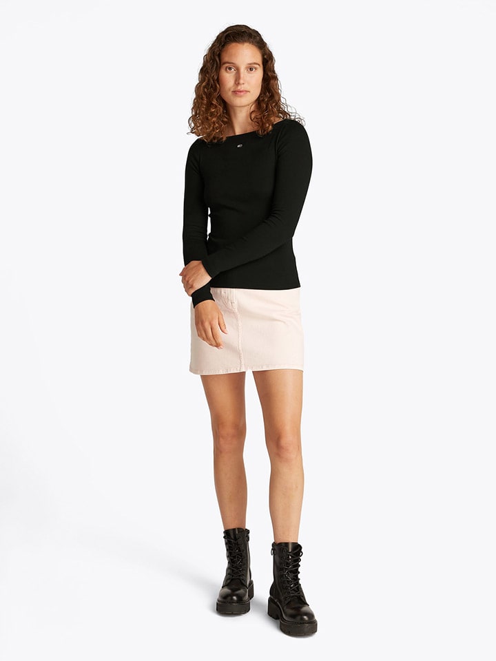 

Рубашка с длинным рукавом TOMMY JEANS, черный