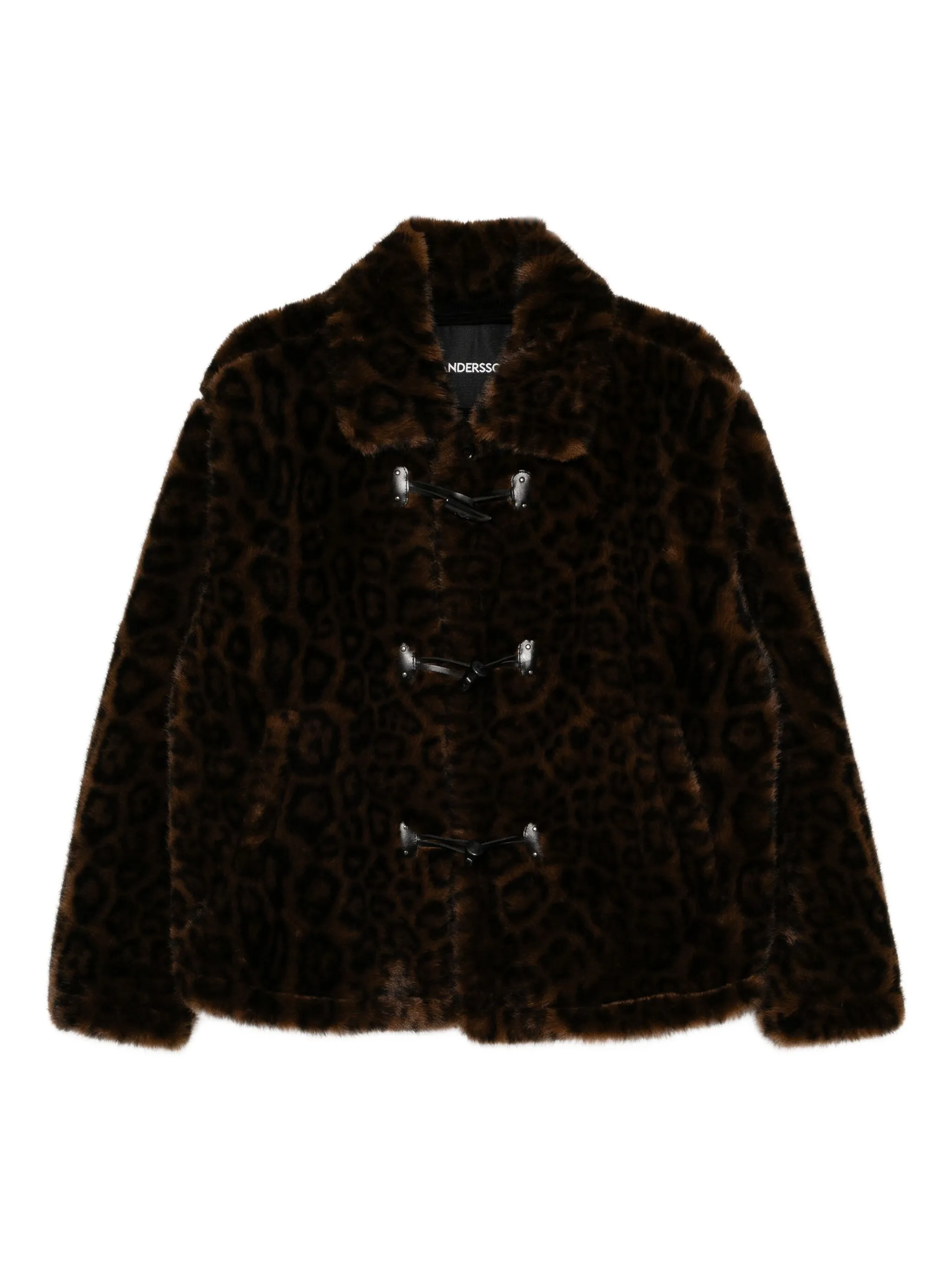 

Дафлкот с леопардовым принтом Andersson Bell, коричневый