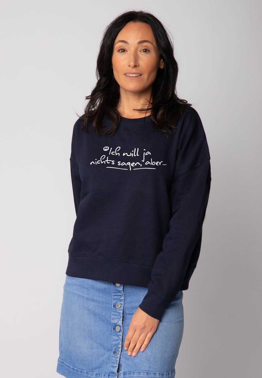 

Толстовка watapparel ICH WILL JA NICHTS SAGEN ABER, French Navy/Dark Blue, Зеленый, Толстовка watapparel ICH WILL JA NICHTS SAGEN ABER, French Navy/Dark Blue