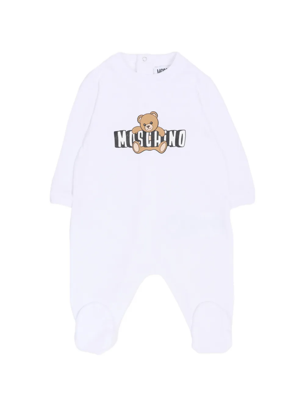 Комплект боди с логотипом Moschino Kids, белый — фото 2