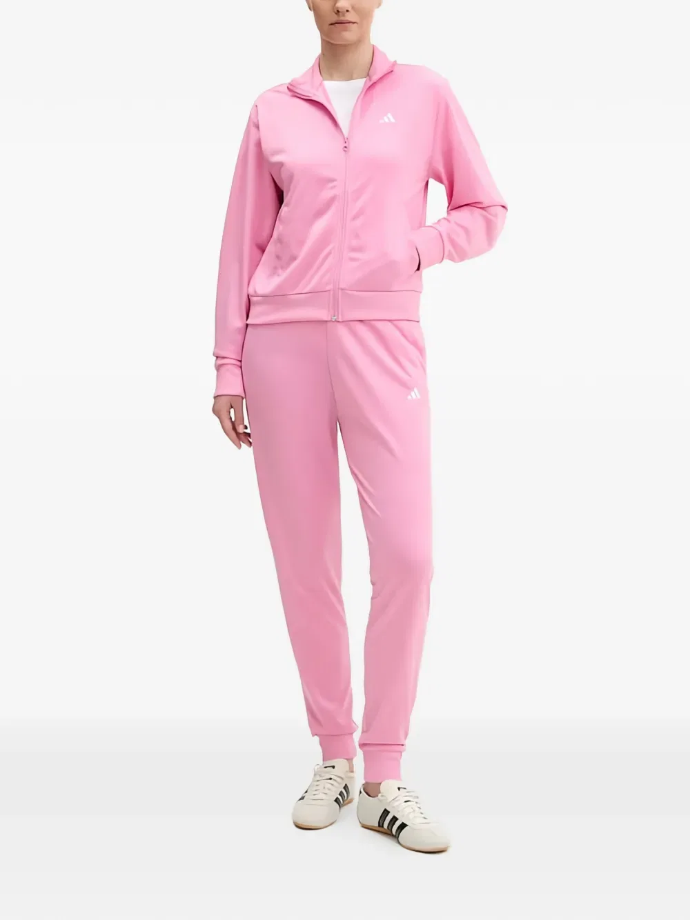 Спортивный костюм с логотипом Zip Adidas, розовый