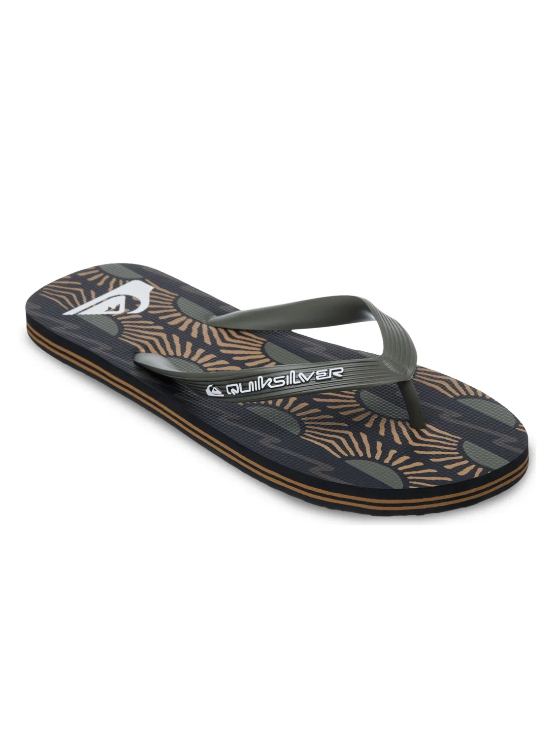 Сандалии с Т-образным ремешком 'Molokai Art' Quiksilver, Dark Green
