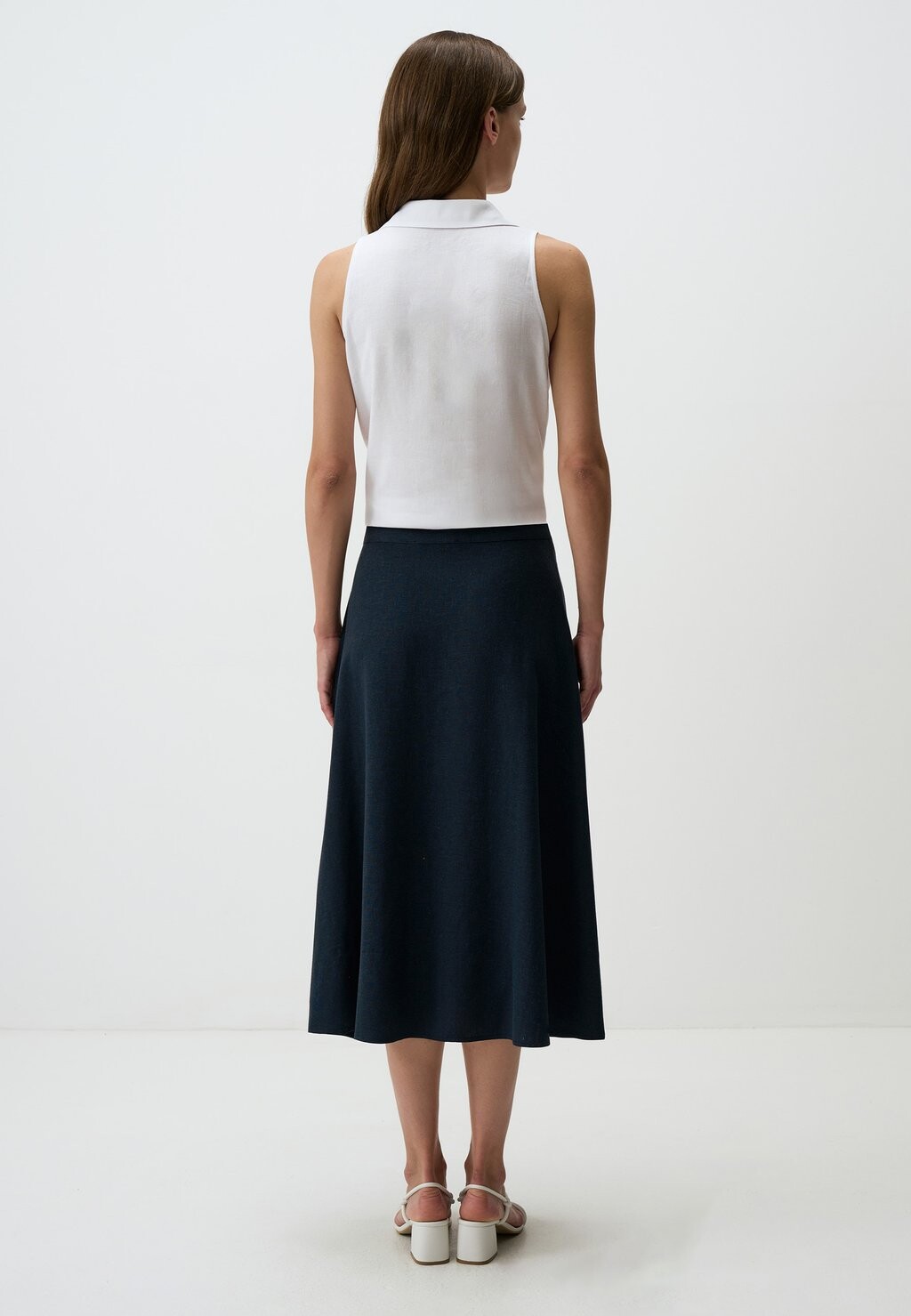 

Юбка А-силуэта HIGH WAIST MIDI Jimmy Key, темно-синий