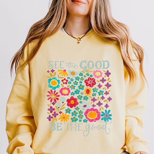 

Футболка floral lightweight garment dyed Simply Sage Market, Butter, Зеленый, Футболка floral lightweight garment dyed Simply Sage Market, Butter