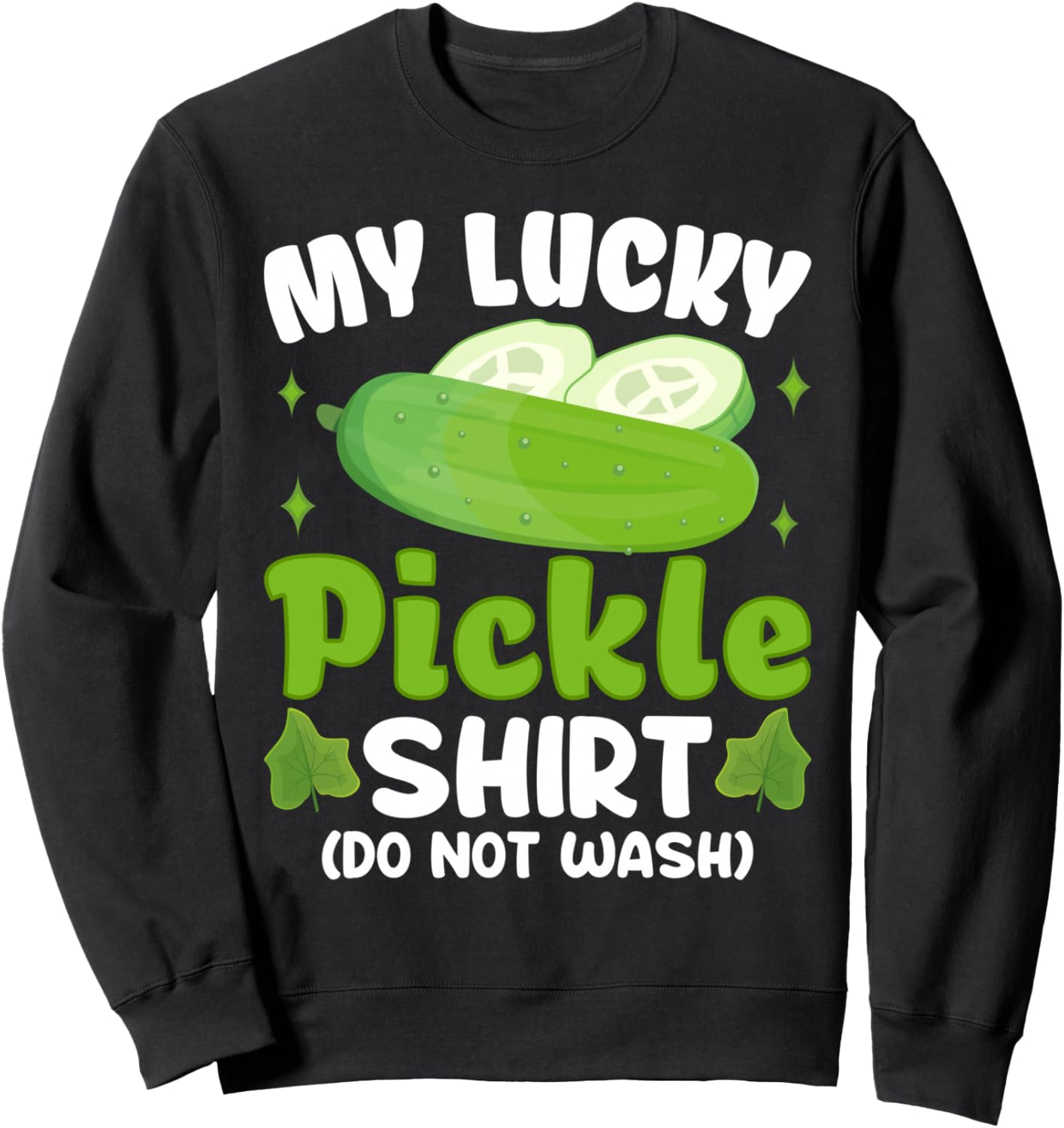 

Футболка My Lucky Pickle Shirt Do Not Wash Thick Funny Pickled Cucumber Gift For Dill Lovers, черный