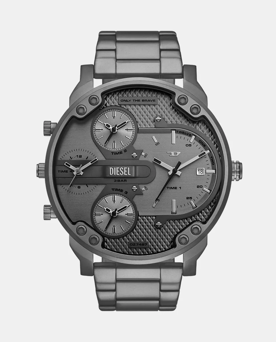 

Мужские часы DZ7487 из серой стали Diesel, серый