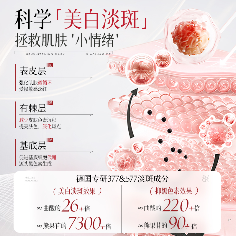 Korean grain Крем для лица 577 Whitening Dark Spot Removal, стабилизирующий, осветляющий, осветляющий следы от акне, 50 г/флакон — фото 3