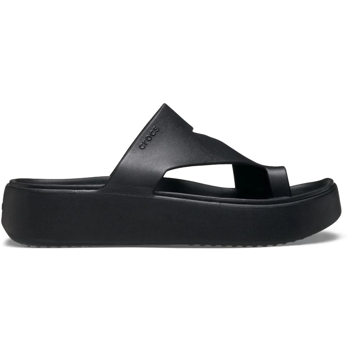 Женские шлепанцы Getaway Platform Toe Loop W Crocs, черный