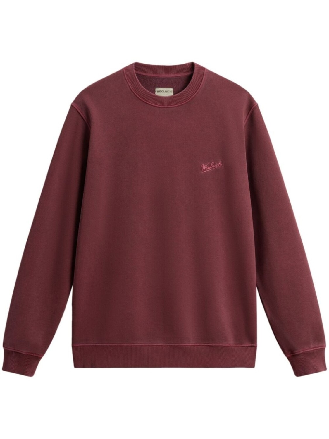 

Woolrich хлопковая толстовка с вышитым логотипом, красный