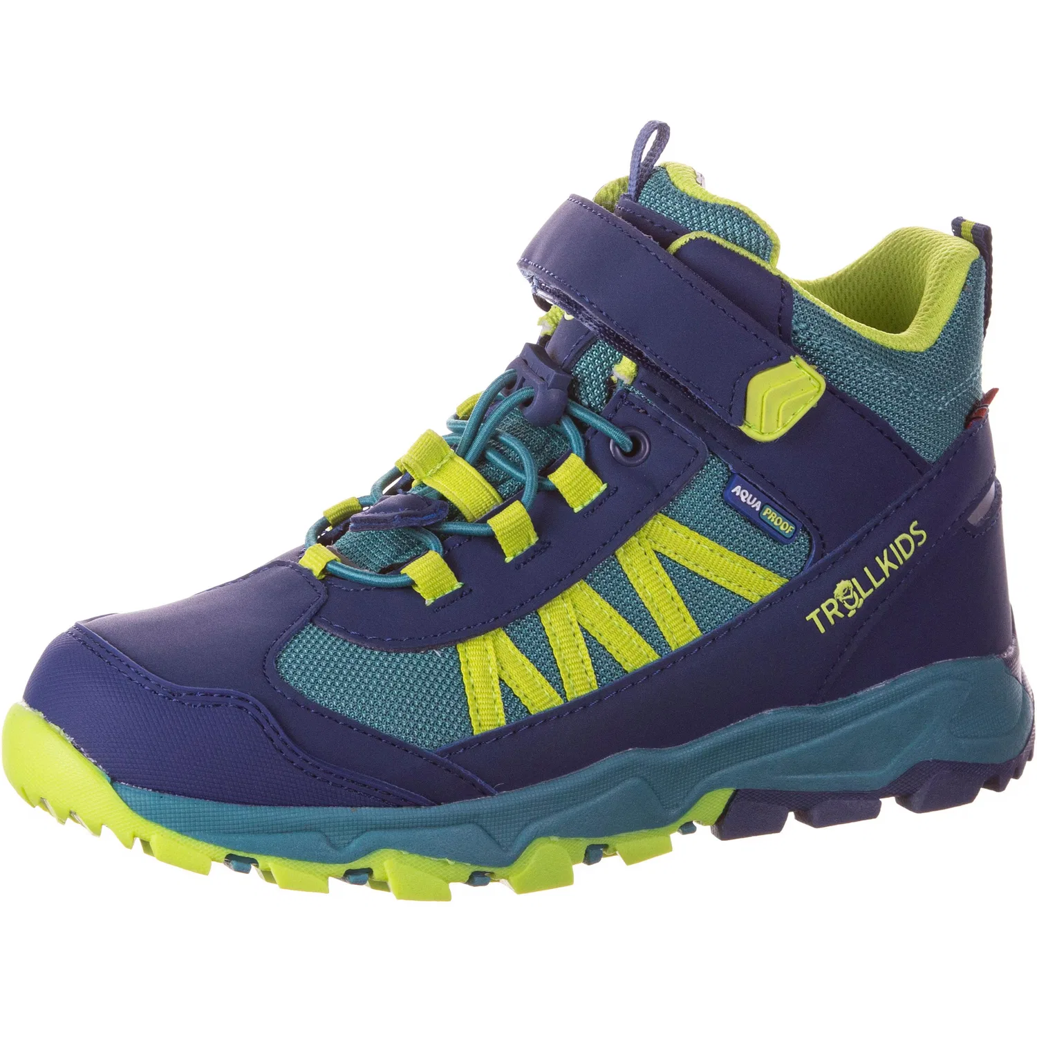 Ботинки 'Tronfjell Mid' Trollkids, Indigo/Light Blue