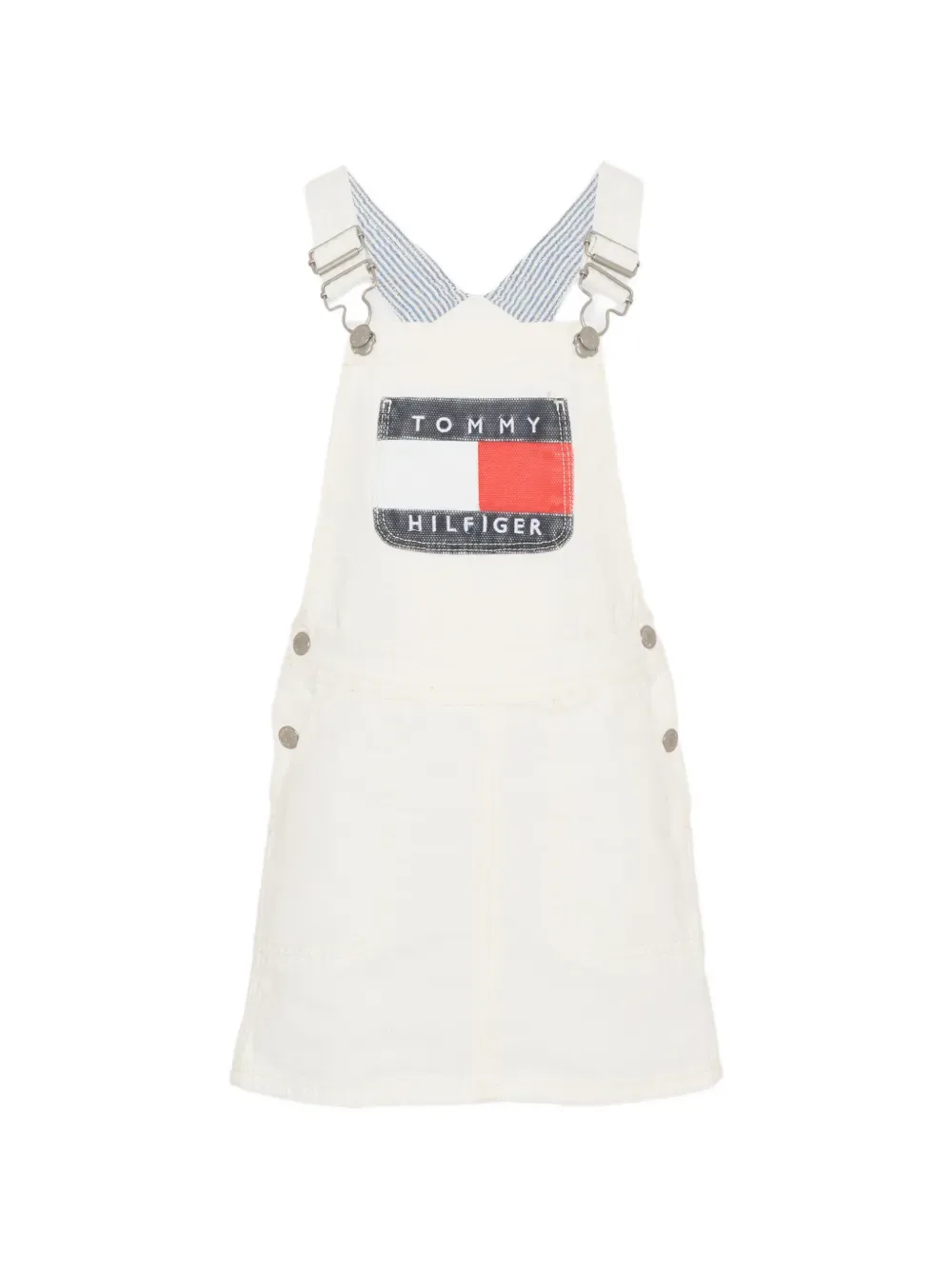 Хлопковый комбинезон Heritage Tommy Hilfiger Junior, белый