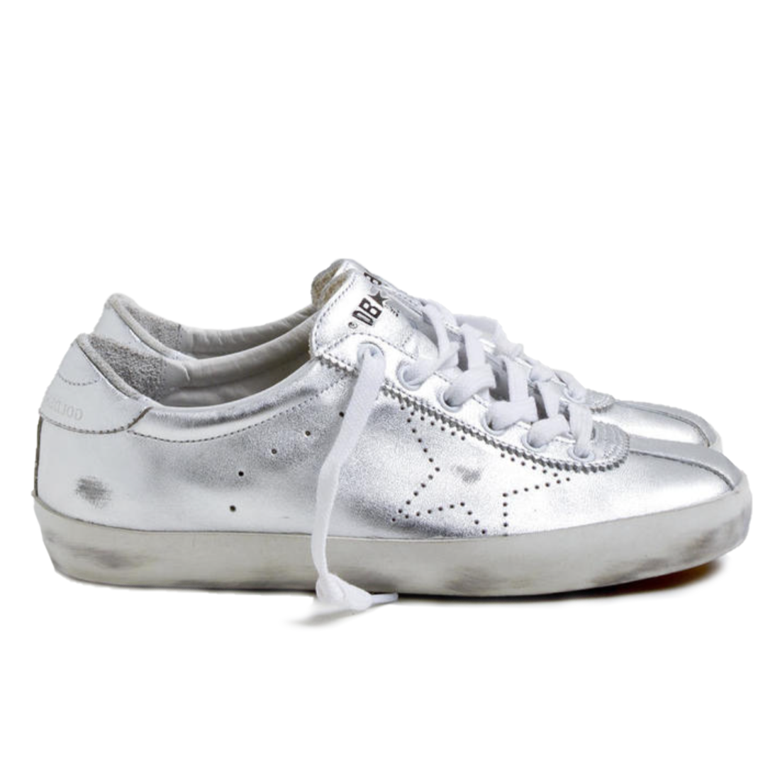 

Серые кожаные мужские кроссовки Golden Goose