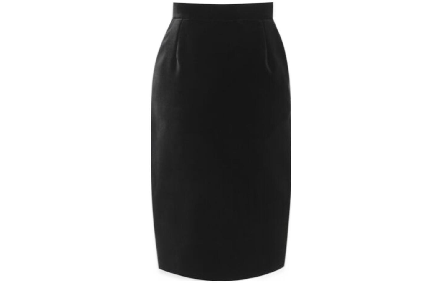 

Повседневная юбка женская черная Saint Laurent