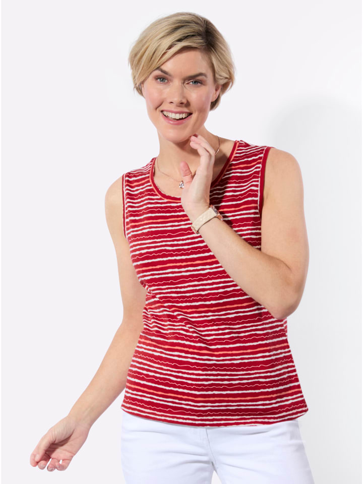 

WITT WEIDEN Футболка с принтом в красных и светло-розовых тонах