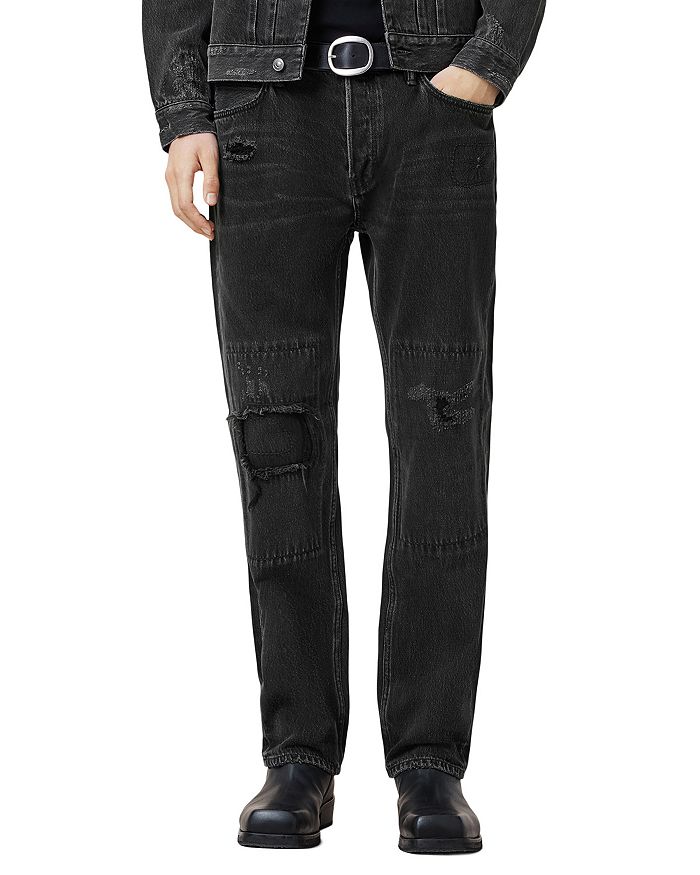 

Джинсы Reid Repaired черные ALLSAINTS, черный