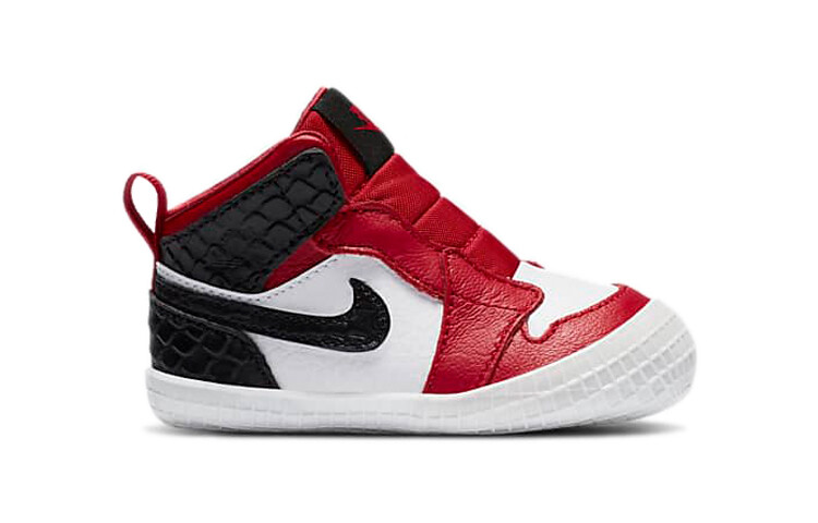 Сандалии Jordan 1 Crib Bootie Satin Snake Chicago I — фото 2