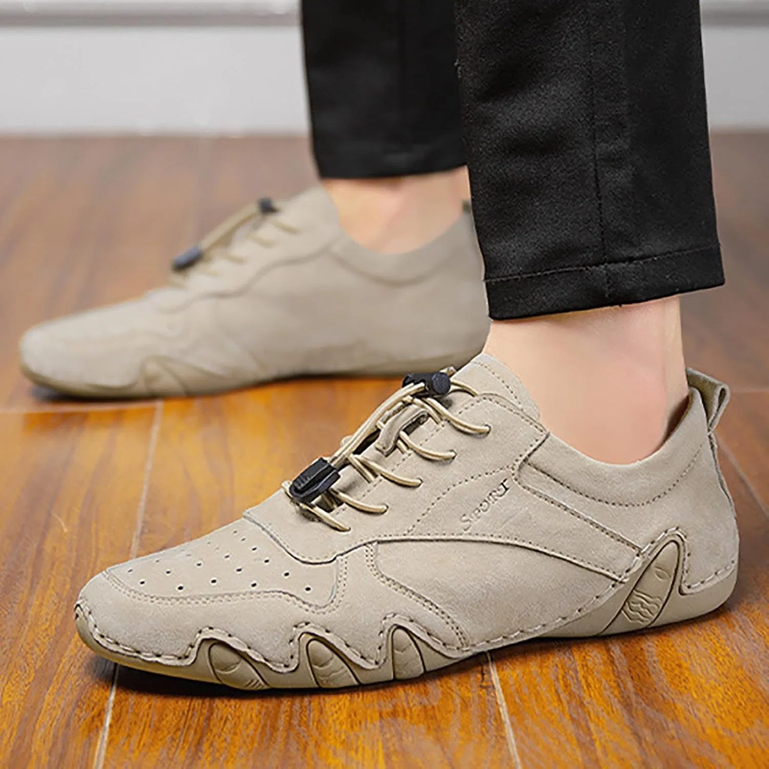OrthopäDische Sandalen Damen Herren-Mode-Прогулочные кроссовки,rutschfeste Arbeitsschuhe,Bequeme,lässige,athletische Tennisschuhe Generisch, Khaki — фото 2