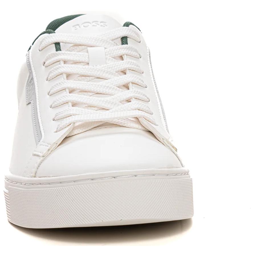 

Низкие скейтерские кеды мужские белые HUGO BOSS