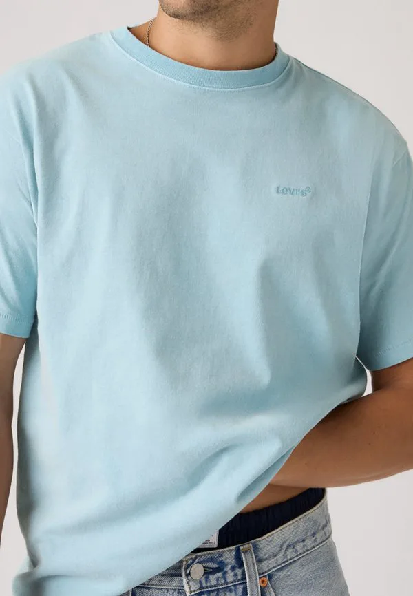 Винтажная базовая футболка Levi'S, Garment Dye Forget-Me-Not — фото 4