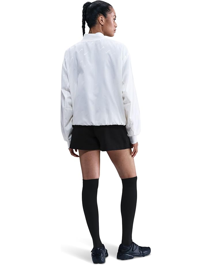 Шорты Nike Sportswear Club Fleece Mid-rise Shorts, черный/белый — фото 2