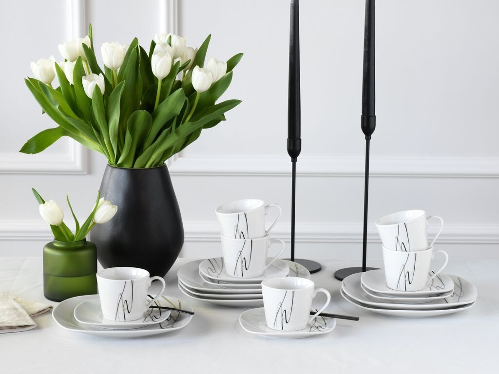 

CreaTable, 19505, Amelie Piazza, кофейный сервиз 18 предметов, фарфор
