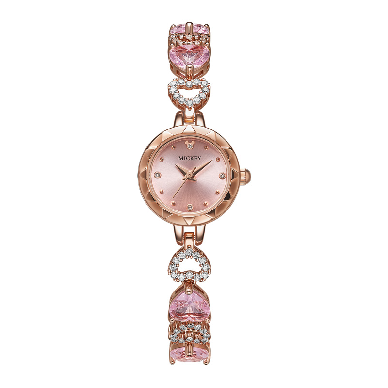 

Disney Часы Quartz Movement Eco Friendly Copper Strap Watch Women's Watch Pink Watch Dial, Pink MK-11750P