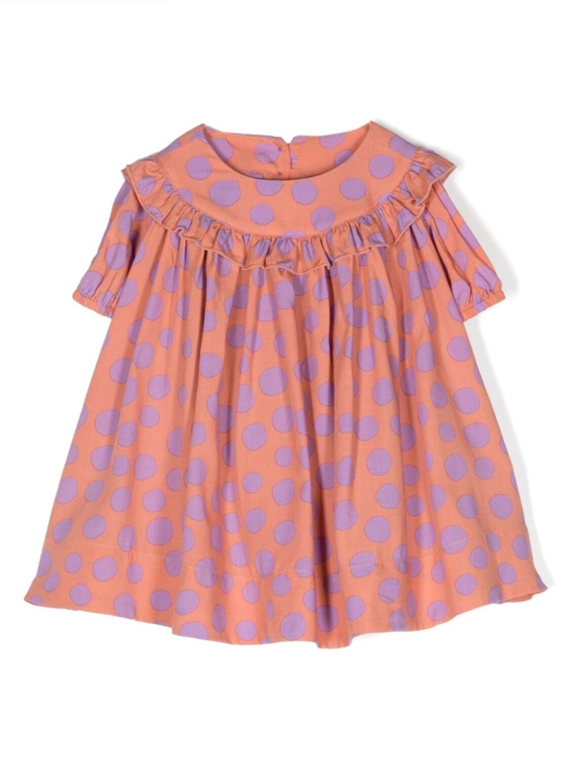 

Stella McCartney Kids расклешенное платье в горох, розовый