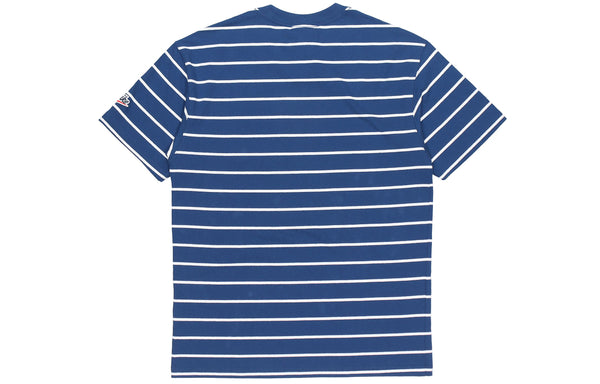 Футболка sportswear sports stripe round neck short sleeve blue Nike, синий — фото 2