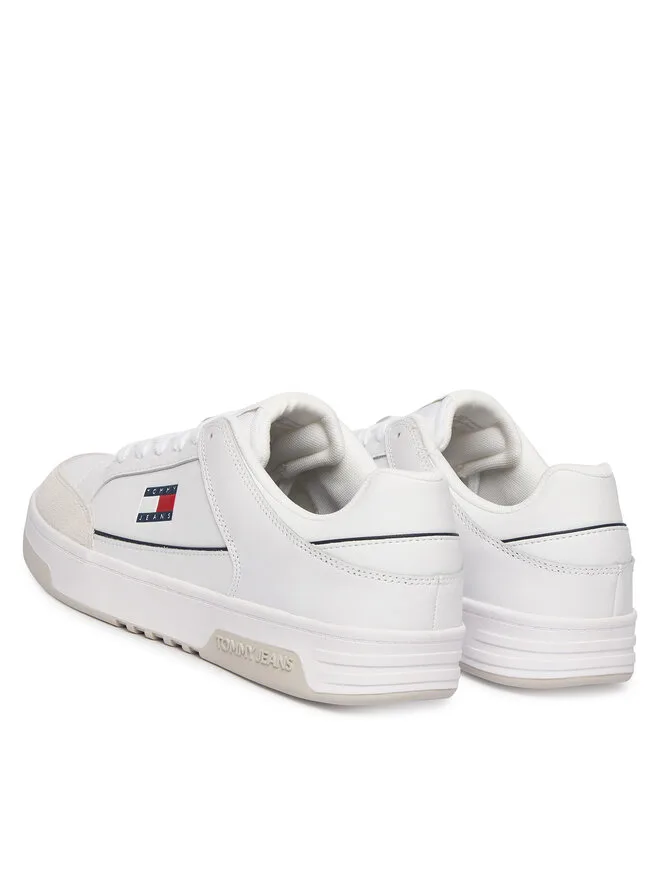 Tommy Jeans Кожаные кроссовки TJM Cupsole EM0EM01660, белый — фото 3