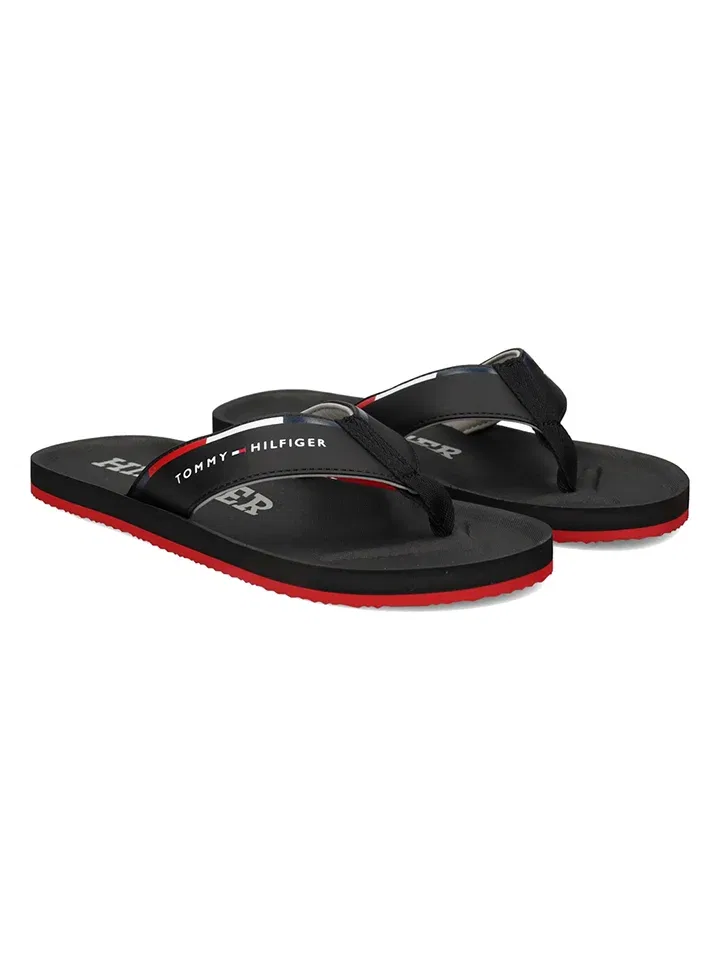 Шлепанцы черные Tommy Hilfiger Shoes