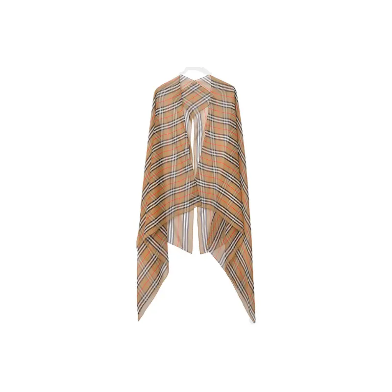 

Шарф шелковый Burberry Unisex, коричневый / серый