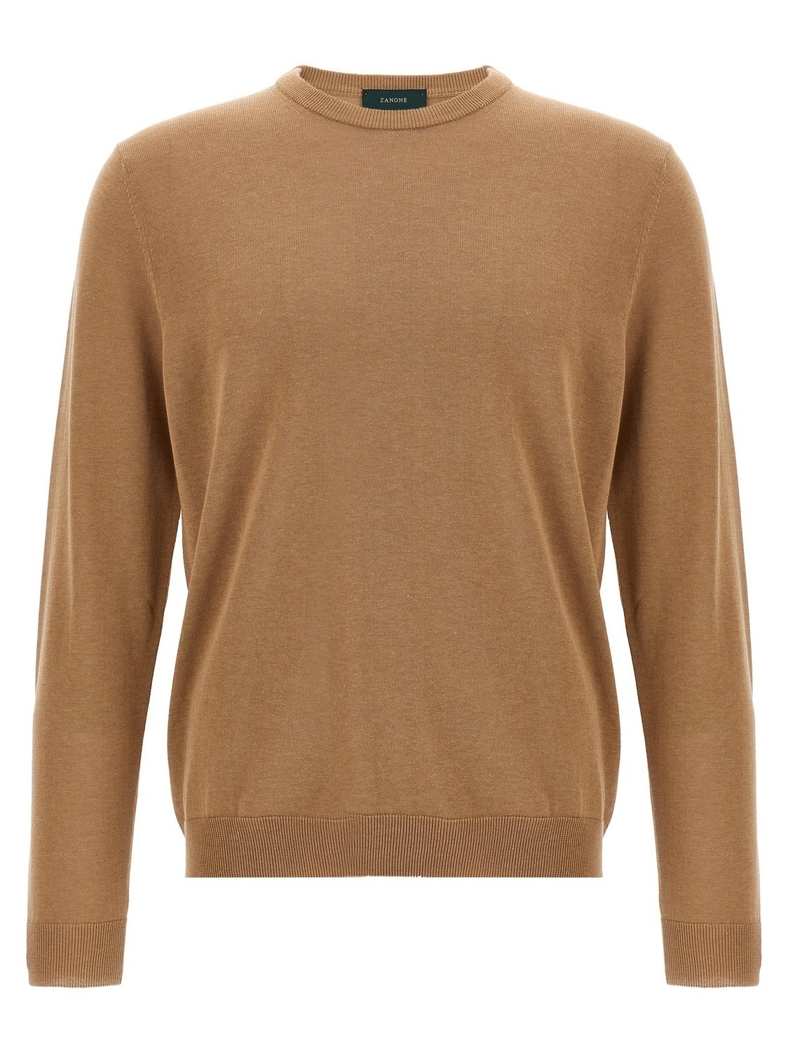 

Хлопковый свитер Zanone, коричневый