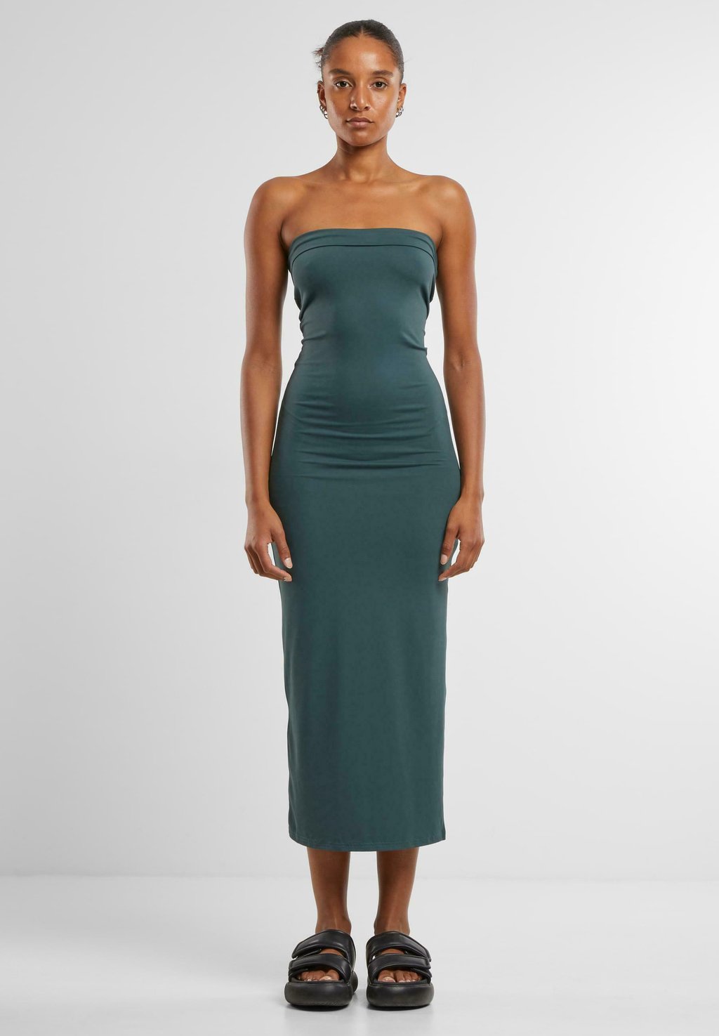 

Платье из джерси BANDEAU - Shift dress Urban Classics, темно-зеленый