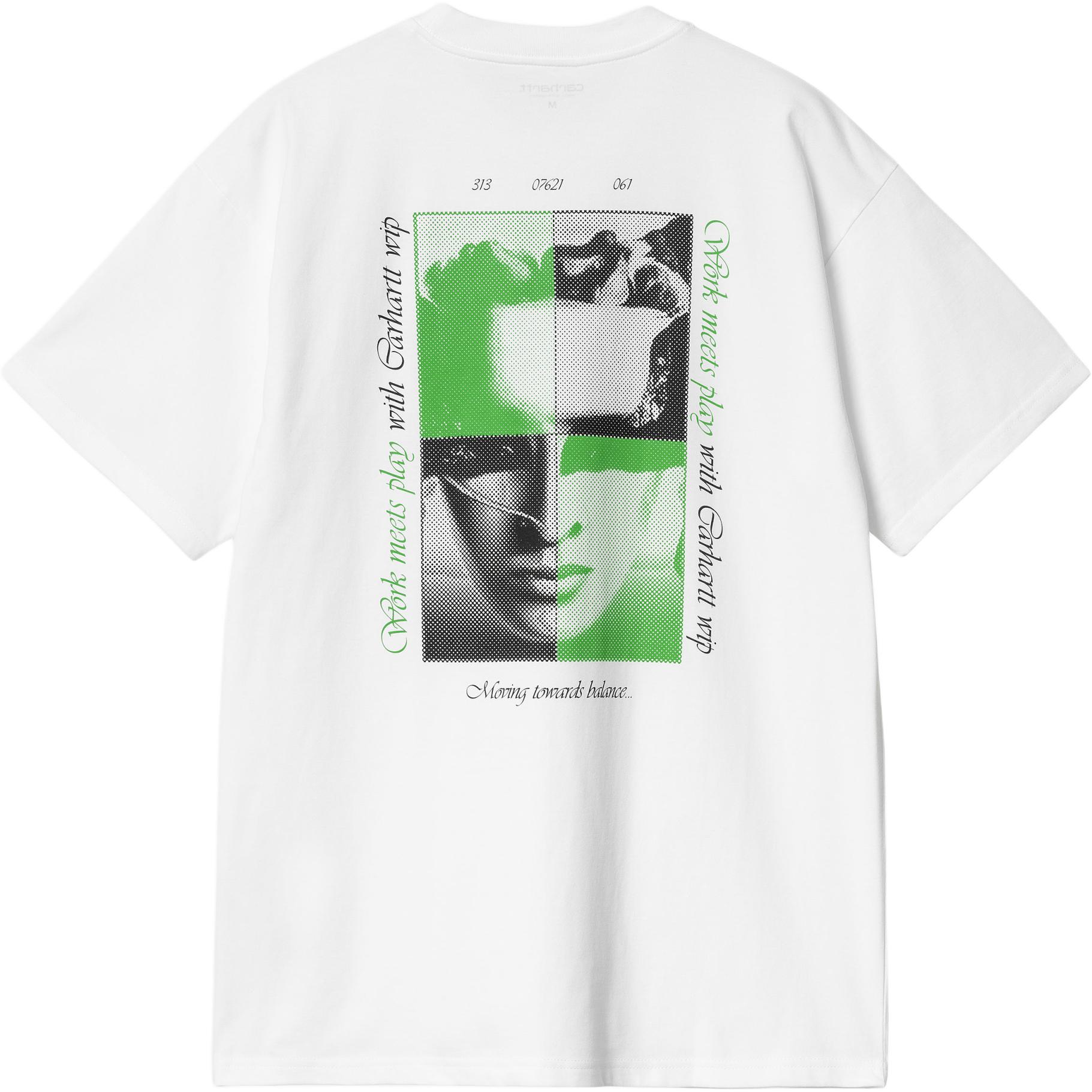 

Carhartt WIP Футболка унисекс белая, Белый, Carhartt WIP Футболка унисекс белая