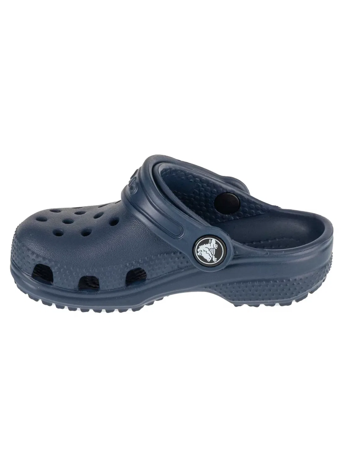Сандалии Crocs Classic Clog Kids T темно-синего цвета — фото 2