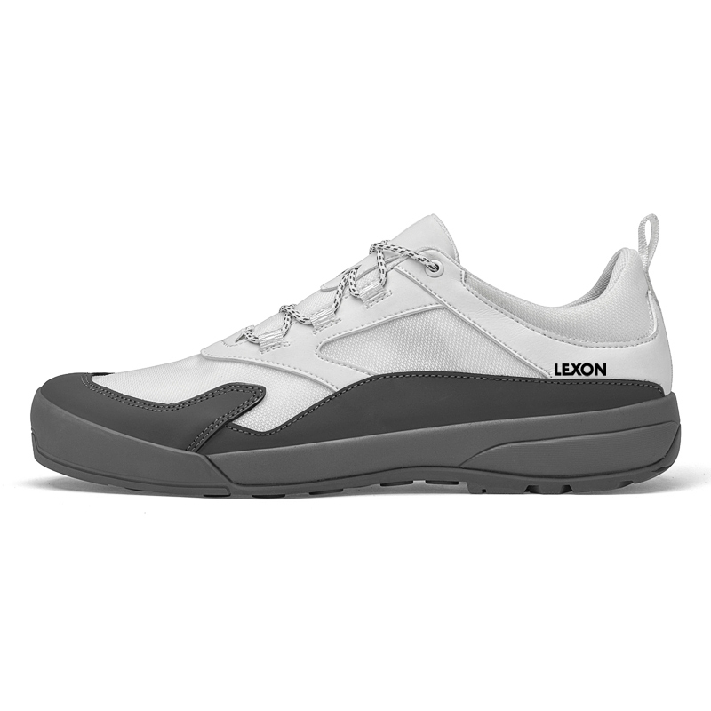 

LEXON Амортизирующие влагоотводящие износостойкие низкие кеды мужские черно-белые, цвет White