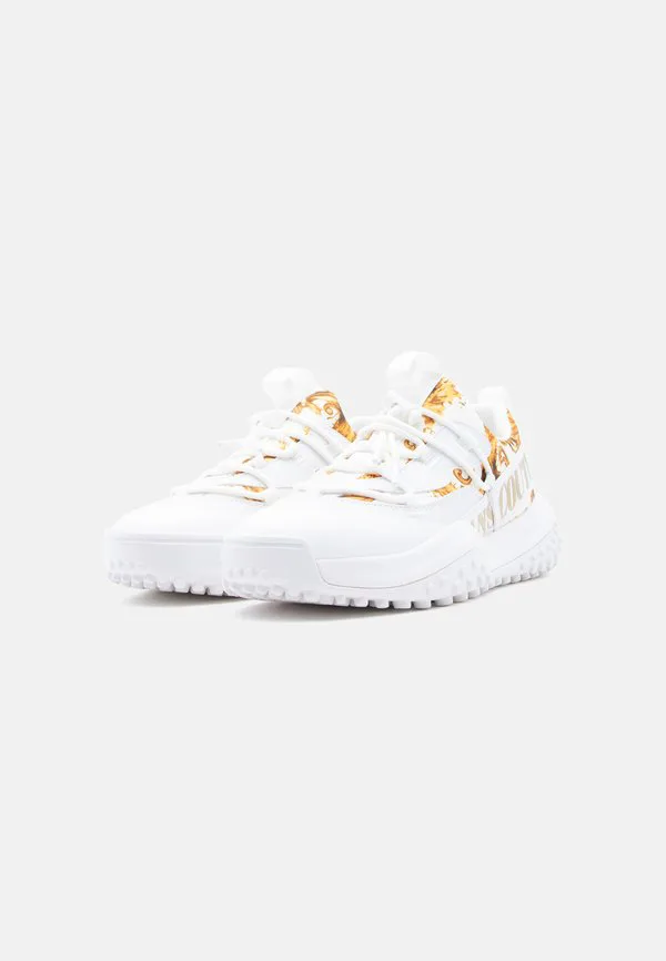 Низкие кроссовки hyber Versace Jeans Couture, White/Gold-Coloured — фото 2
