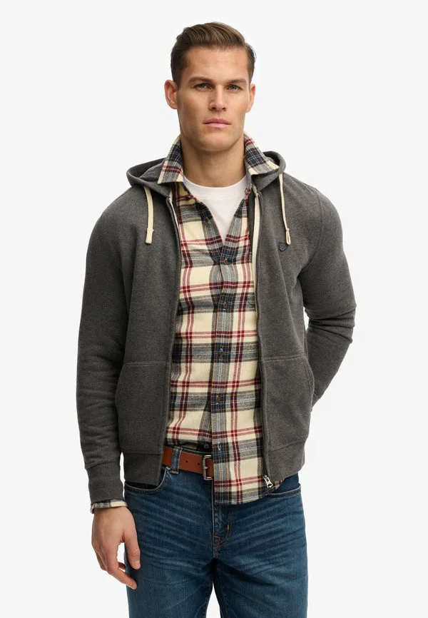 

Толстовка на молнии с вышитым монограммом Superdry & Co, Light Charcoal Marl, Черный, Толстовка на молнии с вышитым монограммом Superdry & Co, Light Charcoal Marl