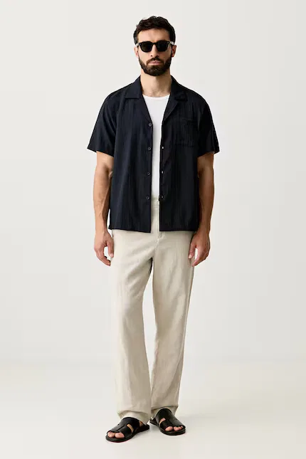 Рубашка Relax_Shirt BOSS, синий — фото 2