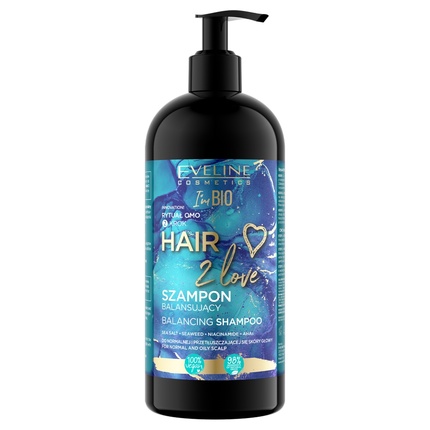 

Hair 2 Love Балансирующий шампунь для нормальных и жирных волос 400 мл Eveline