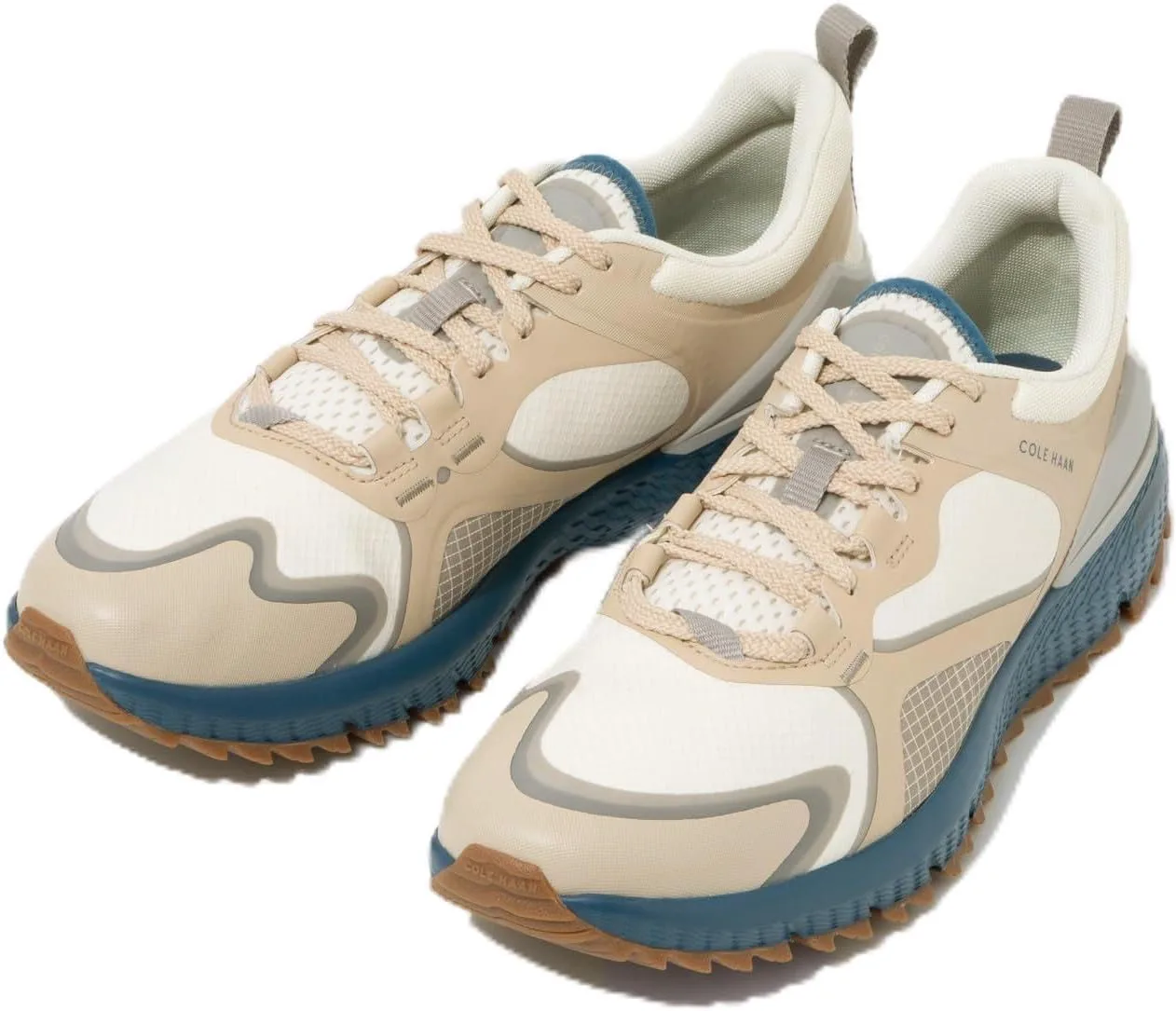 Мужские кроссовки Cole Haan C41315 Zerogrand Overtake II для гольфа, слоновая кость/темно-синий — фото 2