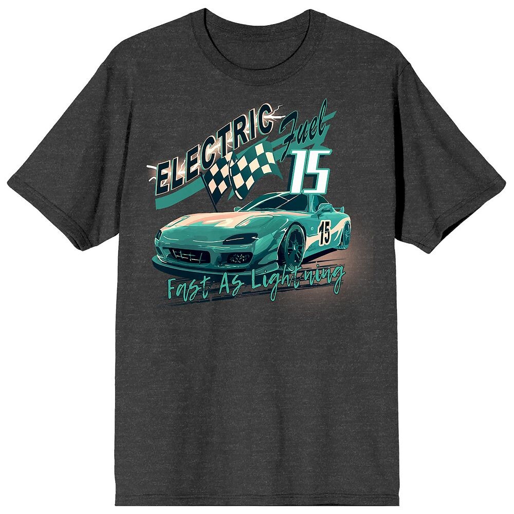 

Мужская футболка в клетку Car Fanatic Race Car Licensed Character, серый