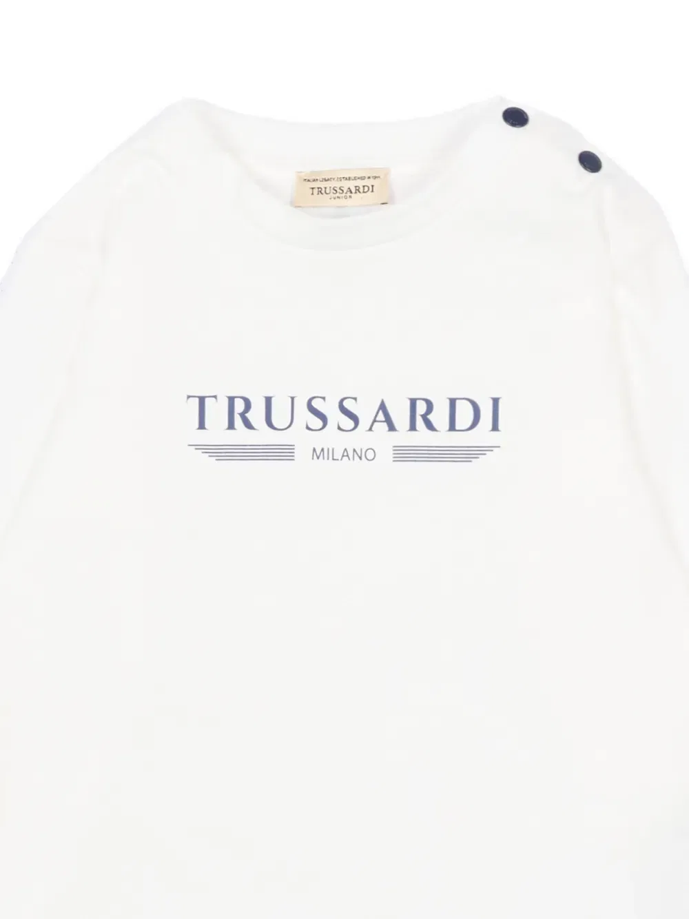 Свитер с длинными рукавами Trussardi Junior, белый — фото 3