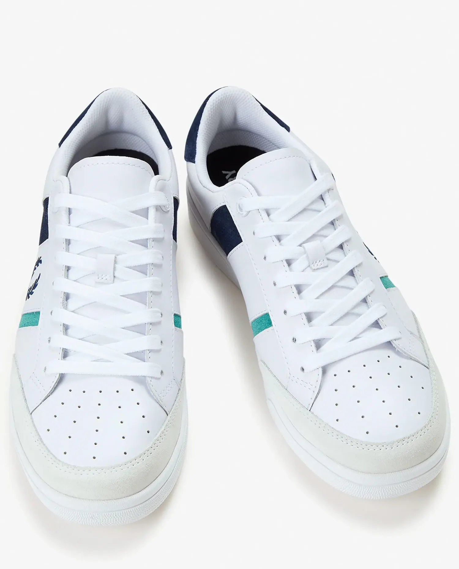 Мужские спортивные кроссовки B725 с логотипом и шнурками Fred Perry, белый — фото 2