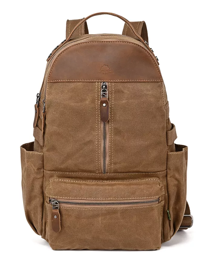 

Горный Лист Утилитарный Рюкзак из Вощеного Холста Utility Bee-Wax Canvas Backpack TSD BRAND, коричневый/бежевый