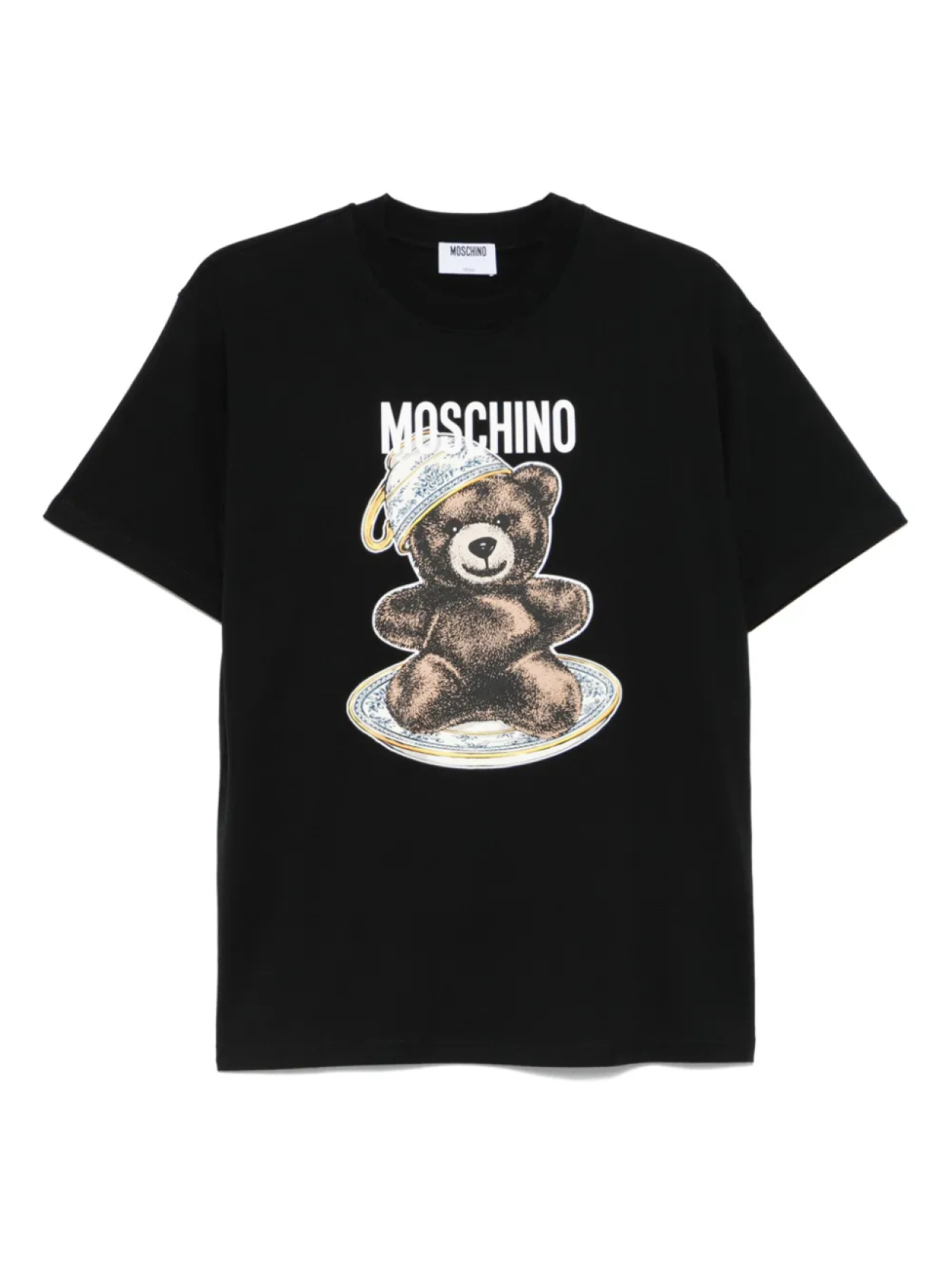 

Футболка с медведем Moschino, черный