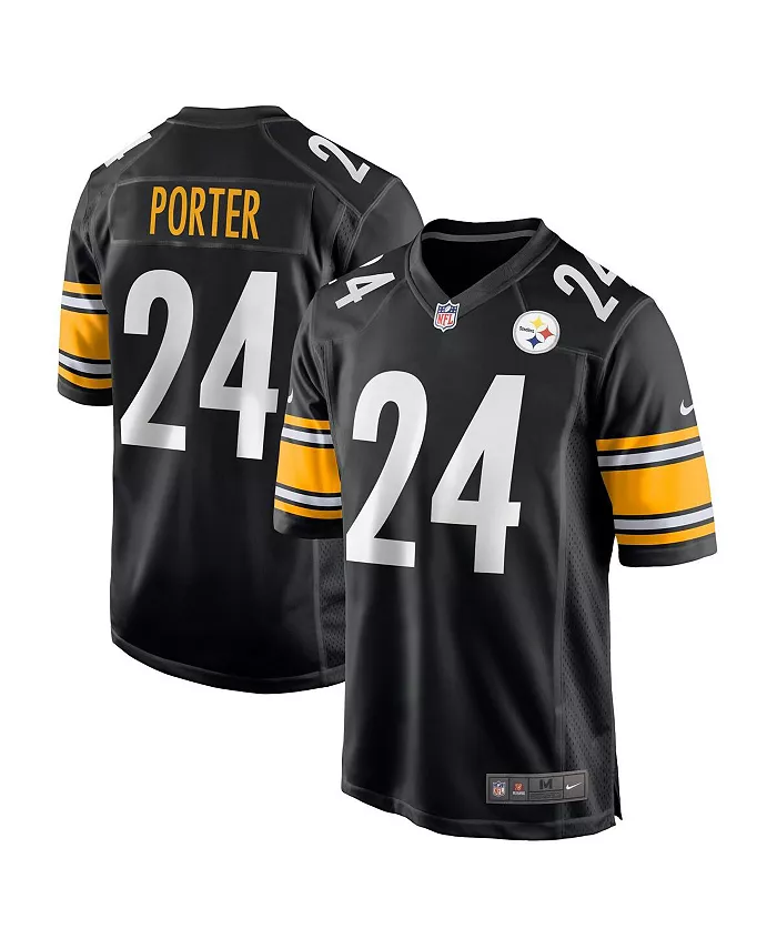 

Мужская игровая футболка Joey Porter Jr. черная Pittsburgh Steelers, выбор драфта НФЛ 2023 Nike