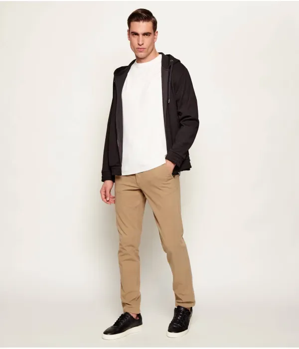 Брюки чинос H-Kaiton1 slim fit Boss, бежевый — фото 2